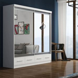 Mayfair II Sliding Wardrobe White