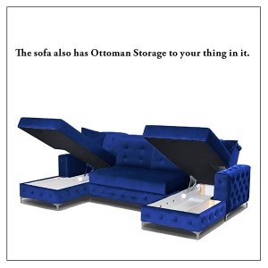 VERSO LARGE SOFA BED BLUE