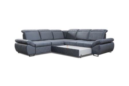 Selly Plush Corner Sofa Bed