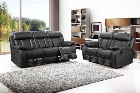 Samarton 3 and 2 Seater Leather Recliner sofa suite