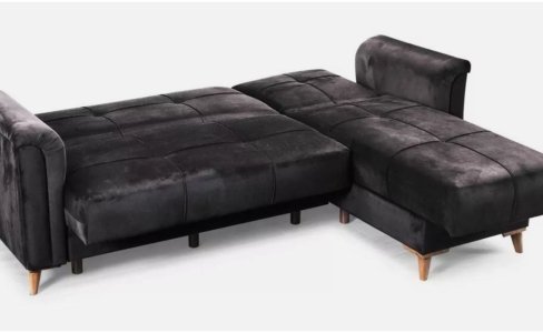 Elegant & Modern Design Turkish Corner Sofa Bed with Ottoman Storage